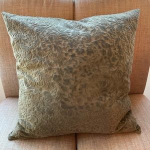 Custom Accent Pillow Cover (2 available)  27" X 26.5" cut velvet